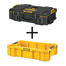 TOUGHSYSTEM 2.0 22 in. Small Tool Box and TOUGHSYSTEM 2.0 Deep Tool Tray DWST081