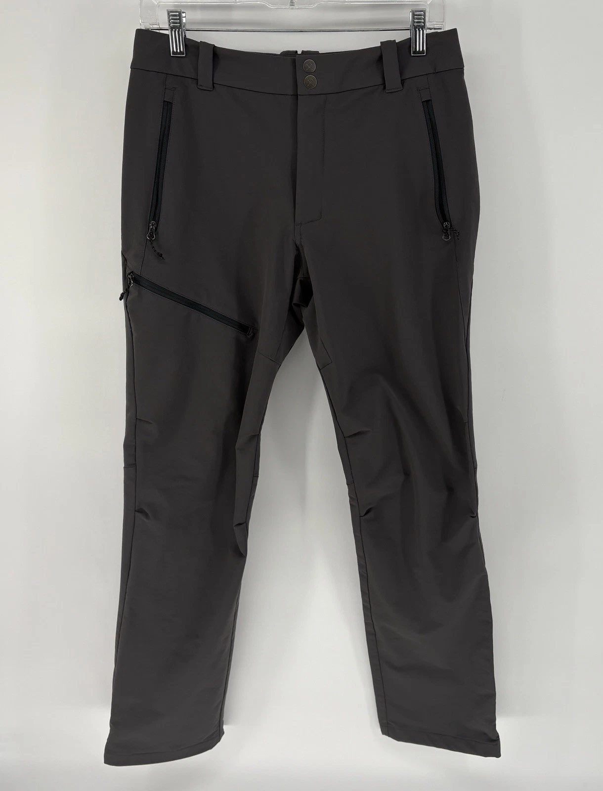REI Co Op Gray Hiking Pants Elastic Waist Active Utility Tech Stretch Men 30X30