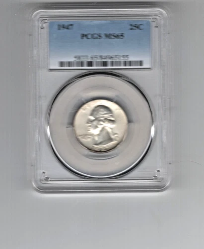 1947 WASHINGTON 25c PCGS MS65 GORGEOUS COIN BRILLIANT STRIKE LOOKS BETTER