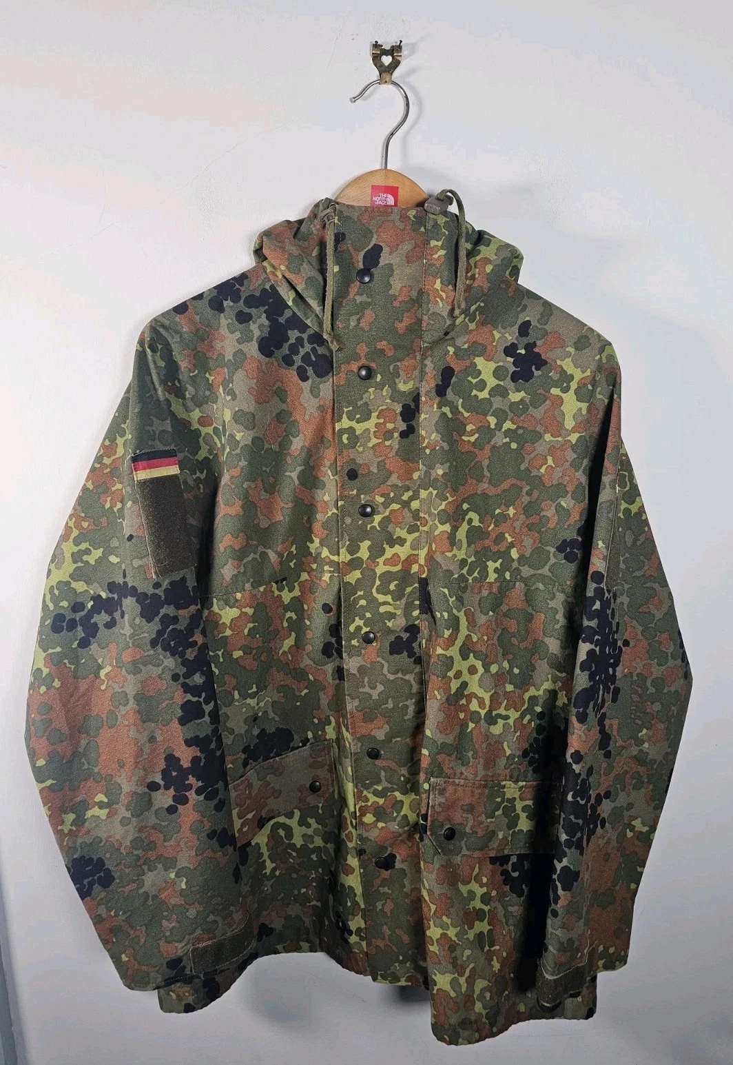 VTG 1993 Feuchter Ringelai GE German Army Flecktarn Rain Jacket Mens 44/46 Small