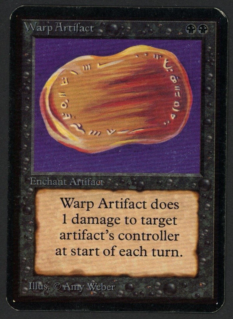 ***Alpha Warp Artifact (Indents)*** MTG Alpha Magic Kid Icarus