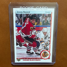 Upper Deck 1990-91 #63 Jeremy Roenick Rookie Card Chicago Blackhawks NHL. rookie card picture