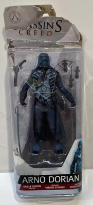 Assassins Creed Arno Dorian Eagle Vision Outfit Actionfigur Box beschädigt