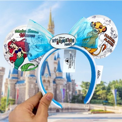 Disney Parks Art of Animation Resort Nemo Ariel Simba Cars Minnie Ear Headband