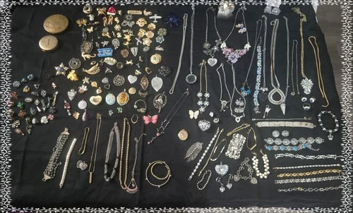 VTG 2Now Fashion Costume Jewelry Lot Wear Craft Resell 925 GF