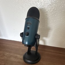Blue Yeti USB Microphone Blue Freestanding Mute Button Volume Control