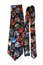 NFL Neck Tie Teams Helmets On Black Background Made In USA 100% Imported Silk