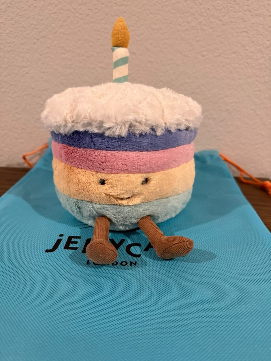Rainbow Amuseables Jellycat Amazon.com: AmuseablesRainbowBirthdayCake新品 Birthday Toy Stuffed Cake ぬいぐるみ