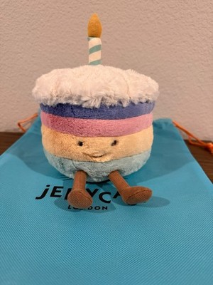 Jellycat Amuseables Rainbow Birthday Cake Plush A2RBC - Authentic