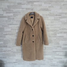 Abercrombie & Fitch Womans S / 10 Beige Camel Teddy style Full length Faux Fur
