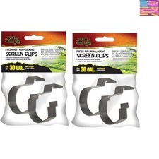 4 Pack Reptile Terrarium Covers Non-Locking Screen Clips, 30G 