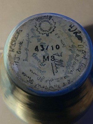 Buchan Keramik - Ein sehr seltener Topf - zahlreiche Signaturen - Sammlerstück!!