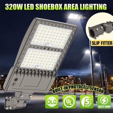 Commercial Parking Lot Street Light Photocell 480V 320W LED Shoebox Area Lights