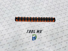 Snap-on Tools New Orange 14 Sae Lock-a-socket Magnetic Rail Organizer Las14so Snap-on Tools New Orange 14 Sae Lock-a-socket Magnetic Rail Organizer Las14so