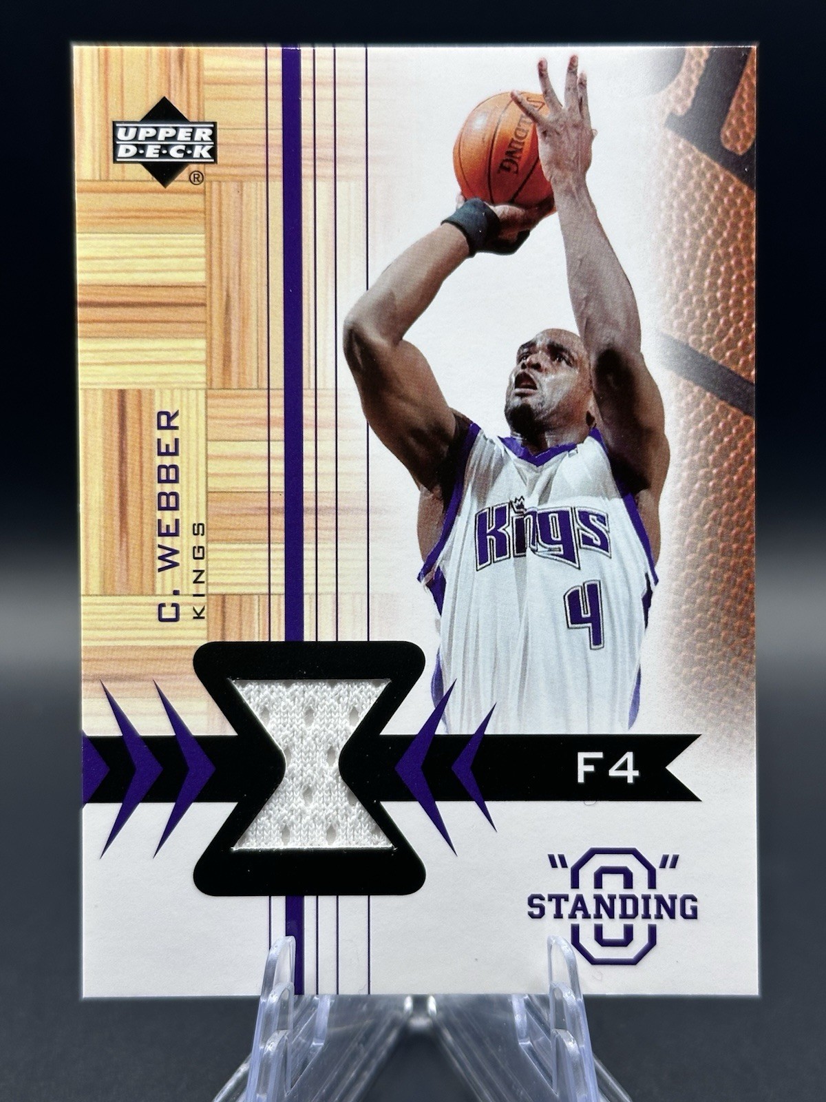 2003-04 Upper Deck Standing "O" - Swatches Chris Webber #CW-PH (MEM)