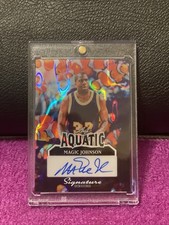 2025 LEAF SIGNATURE SERIES AQUATIC MAGIC JOHNSON AUTO AUTOGRAPH LAVA SP# 1/1