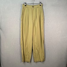Reformation Womens Size 0 Green Tencel High-Waisted Pleated Trousers Dress Pants