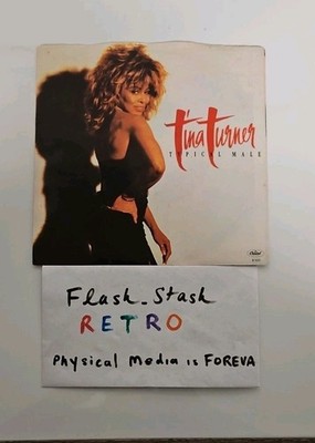 Tina Turner ''Typical Male/ Don't Turn Around'' 7'' Vinyl Single 1986 Capitol VG++