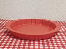 Tupperware   * Silikonform * Backform * Runde Form * Tarte Quiche * rot 25 cm