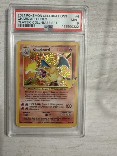 PSA 9 Charizard 4/102 Celebrations: Classic Collection Holo