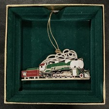 RARE Mayfair Games Train Locomotive Christmas Ornament