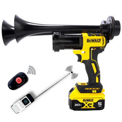 DeWalt Impact Drill Train Air Horn + 2 Remote Controls | Assembled in the USA