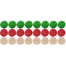 30 Pieces Wicker Rattan Balls Decorative Orbs For Bowl Centerpieces Christmas Va