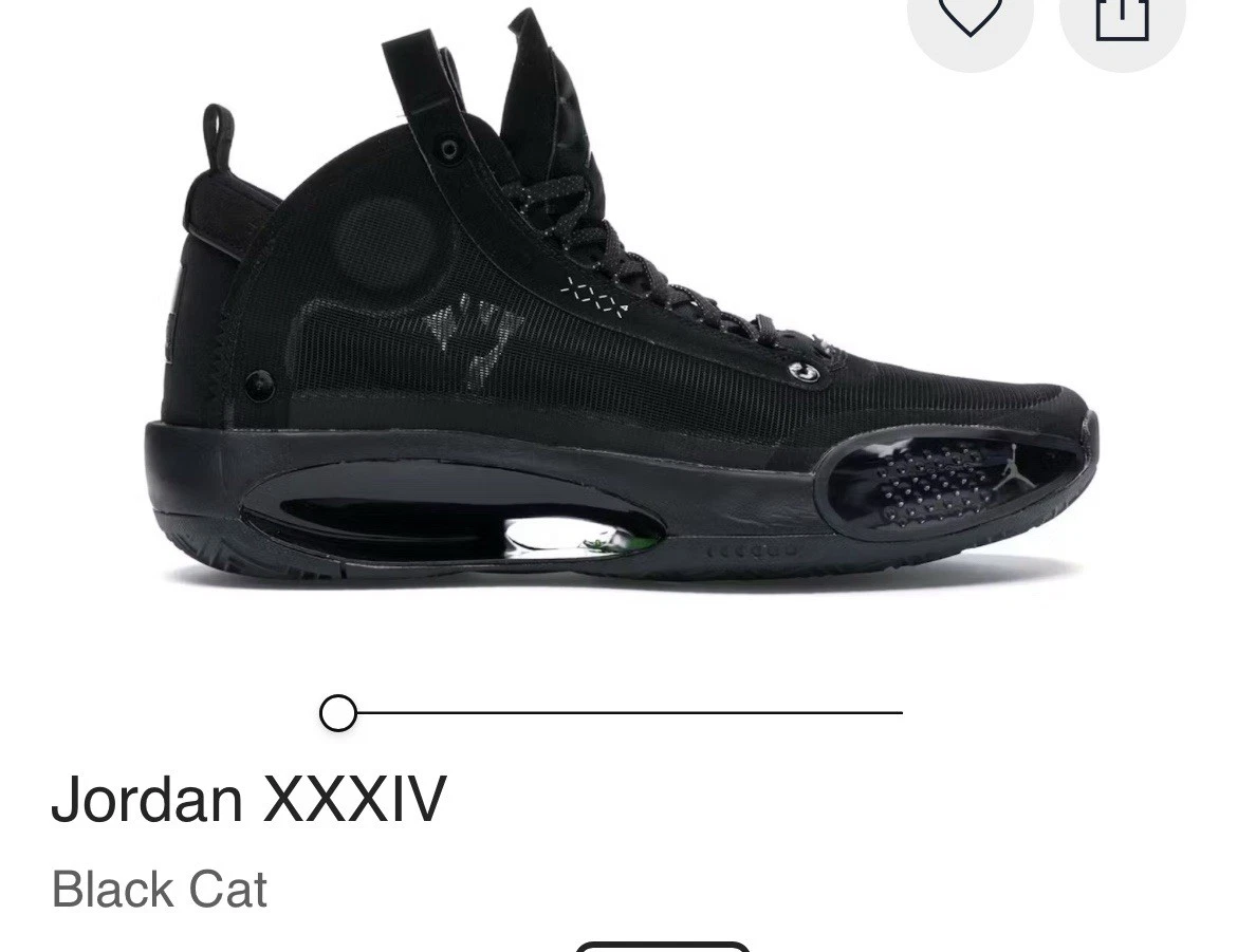 Jordan 34 PF Black Cat for Sale | Authenticity Guaranteed | eBay