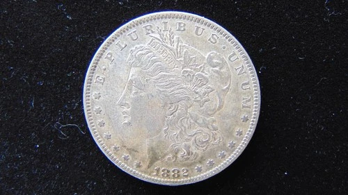 1882 O Morgan Silver Dollar $1 Choice AU Nice Coin #19