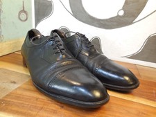 Miguel Angel Black Leather Cap Toe Oxfords Men's 13M Made in Spain