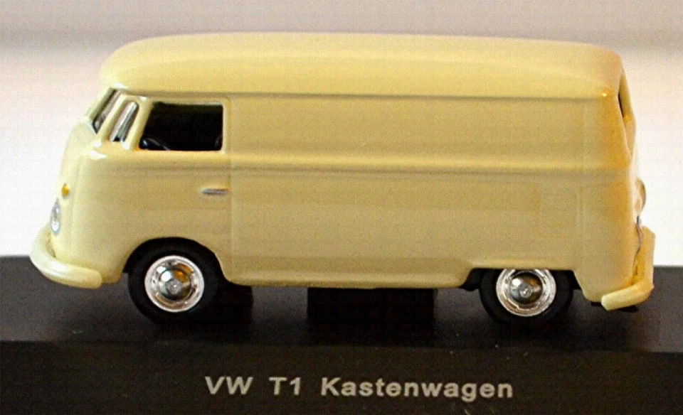 VW T1 T1B Furgone 1950-67 Crema-Bianco 1:87 Schuco 25347 - Immagine 3 di 4