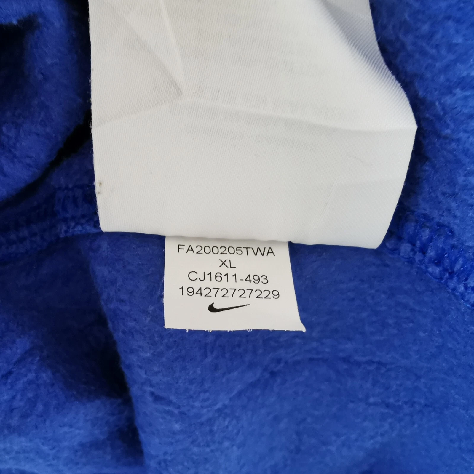 SACAI Nike orig. Felpa con cappuccio vintage anni 2000 'Adrenaline Volleyball Blau taglia XL