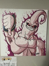 Majin Buu DragonBall Z Painting 20x20 Acrylic On Canvas Made By Me