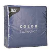 1200 Dunkelblaue Tissue Servietten 1-Lagig 1/4-Falz 33 Cm Party