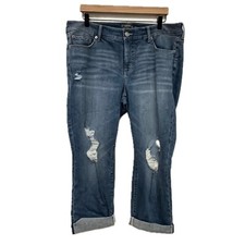 Torrid Blue Distressed Bombshell Skinny Jeans - Size 18R