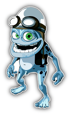 Super Cow Cartoon Car Bumper Sticker Decal 5/" x 3/"
