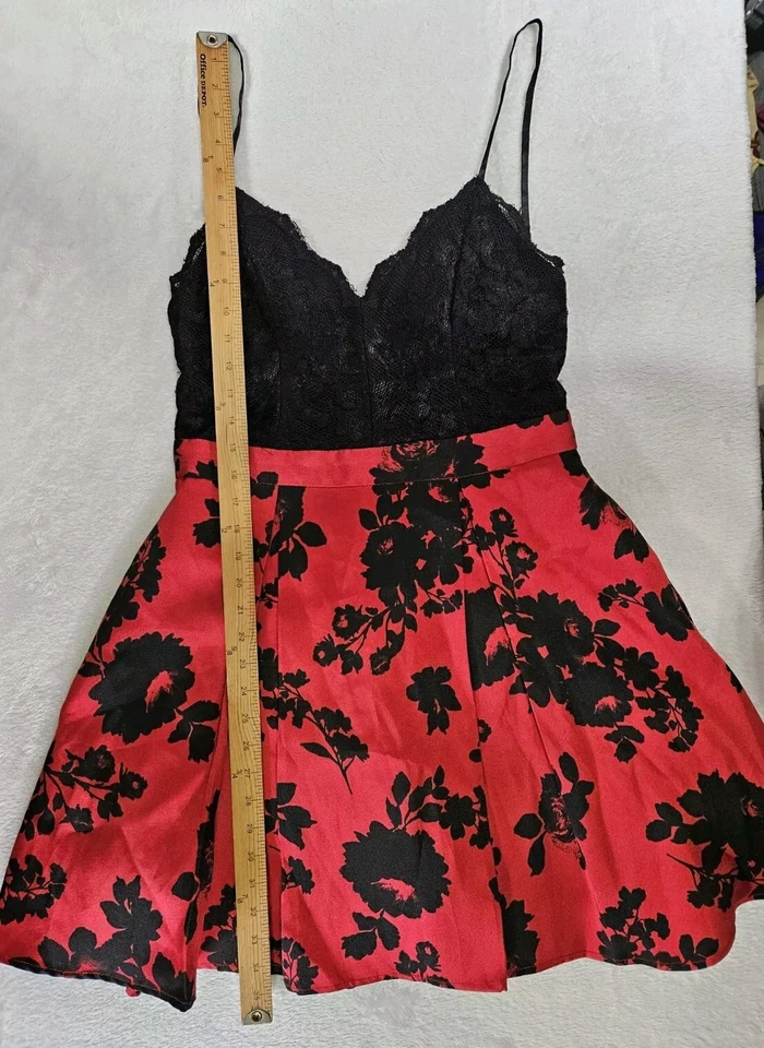 Vintage Y2K B. Vestido Darling Mini Linha A Império Cintura Tule Preto Renda Skatista 14 - Imagem 4 de 4