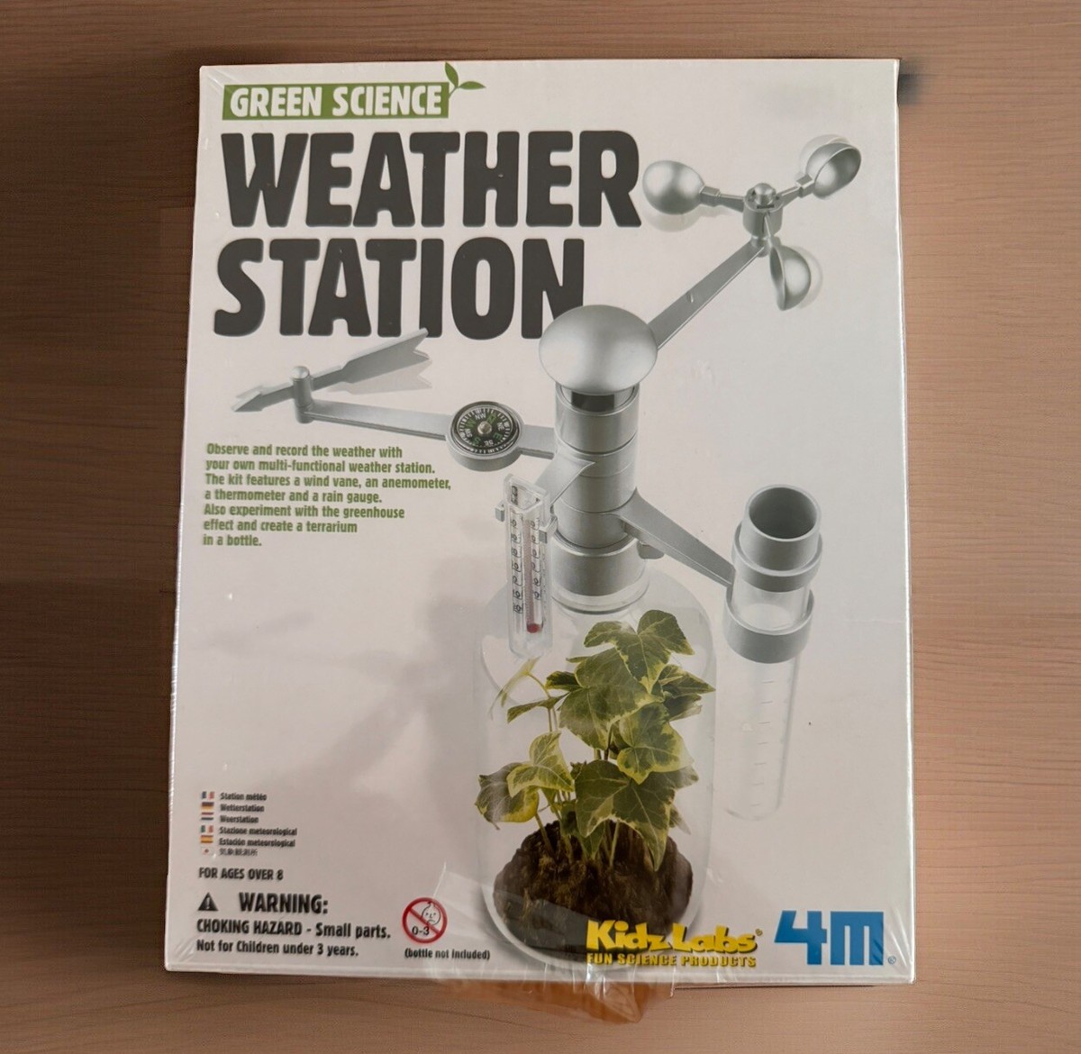 Green Science Weather Station Kidz Labs 4M Terrarium New