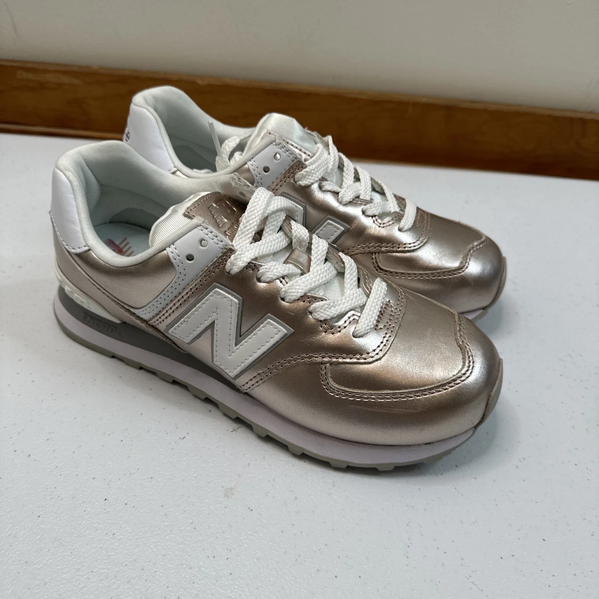 New balance shoes rose gold sale