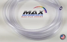 20' ft x 1/4" ID X 3/8" OD Fuel Line Hose Clear Transparent Soft Flexible Vinyl