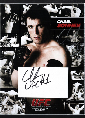Chael Sonnen Autograph Poster 8.5 x 11 + Auto Index Card In-Person UFC 102