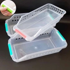 Fridge Box Kitchen Shelf UK Organiser Cupboard Holder Rack Can Storage Basket