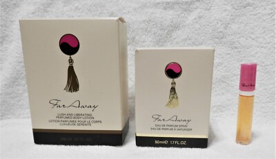 Set of 3 Avon Far Away Perfumed Body Lotion / Parfum Spray & Rollon NEW