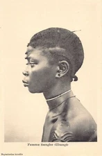 Congo Kinshasa - Sangho woman from Ubangi with scarifications - Publ. unknwon -