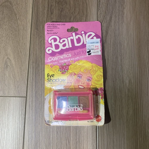 Vintage 1980 NRFP Barbie Eyeshadow Lilac, Sea Blue, Rose SEALED on Card # 3594