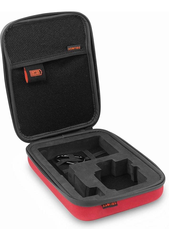 GoPro Hero Camera U-Shot Pre-Cut Foam Inlay Soft Case + Power Bank Red (L) - Image 2 of 4