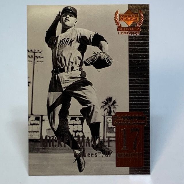 1999 Upper Deck Century Legends Mickey Mantle New York Yankees #17