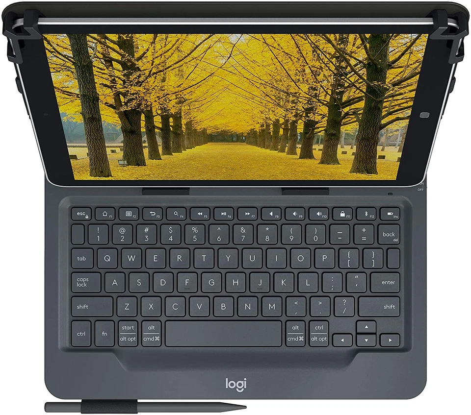 Logitech Universal Folio Tablet Keyboard Cover Case 10.5" iPad Tablet 920-008334 - Image 2 of 4