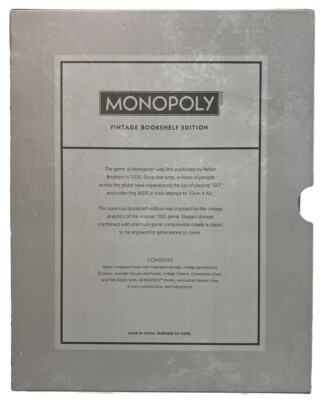 Monopoly Vintage Bookshelf Edition- NEW | eBay