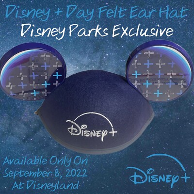 Disney+ Day Mickey Ears Hat September 2022 Disney Plus Park Exclusive 